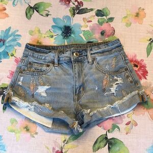 🔹American Eagle🦅Festival Shorts Junior’s Size 0